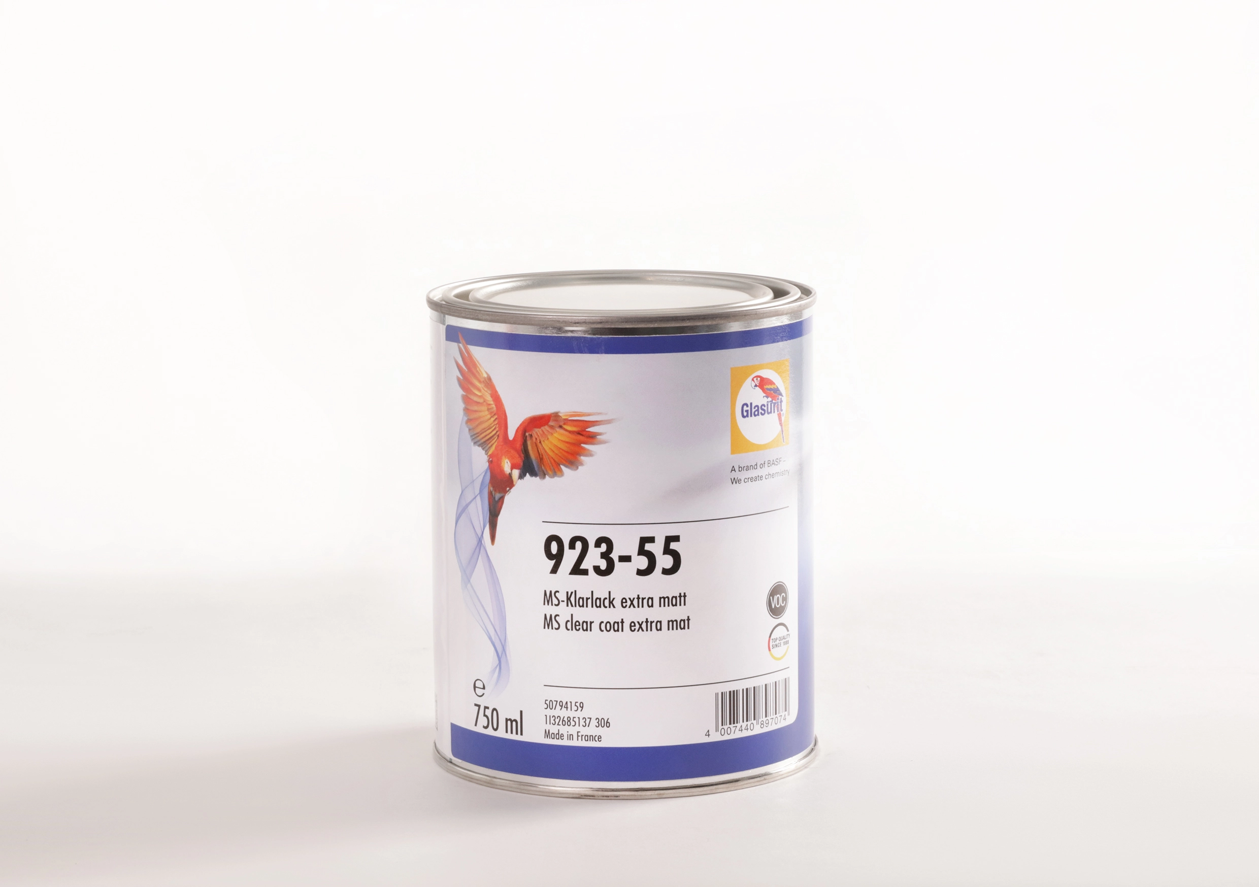 GLASURIT 92355 Extra Matt Clear coat 0.75Ltr Colors